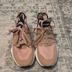 Tom Ford Women's Blush and Beige Sneakers